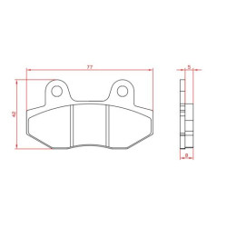 REMBLOKSET BRENTA BR3255 CHINA LX/ VX50/ SPEEDFIGHT 3/ TOSCANA/RIVA (E-MARK)