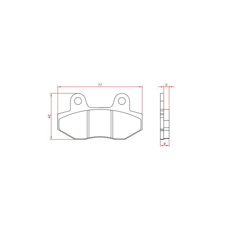 REMBLOKSET BRENTA BR3255 CHINA LX/ VX50/ SPEEDFIGHT 3/ TOSCANA/RIVA (E-MARK)