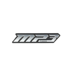 embleem Piaggio origineel stuur woord [mp3] euro-5/5+ mp3 530 HPE, mp3-310cc, mp3-400cc 2h005224