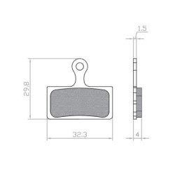REMBLOKSET BRENTA BR422 KNAAP/RDT/DON SOURIS-CAPO FATBIKE GESINTERD (E-MARK)