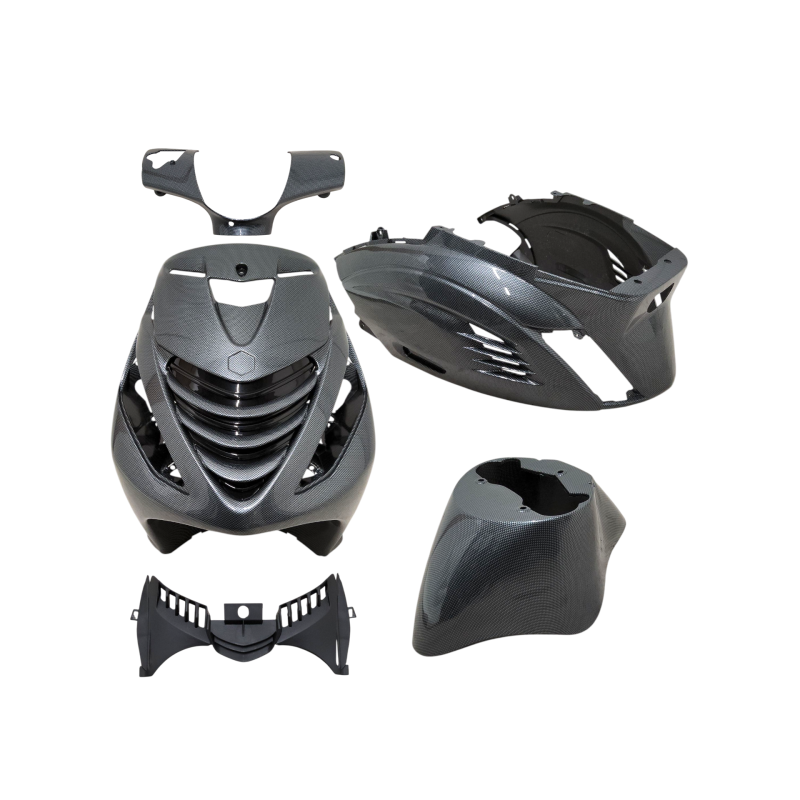 plaatwerkset DMP model SP RS-1 air carbon glans zip 100/125, zip2000