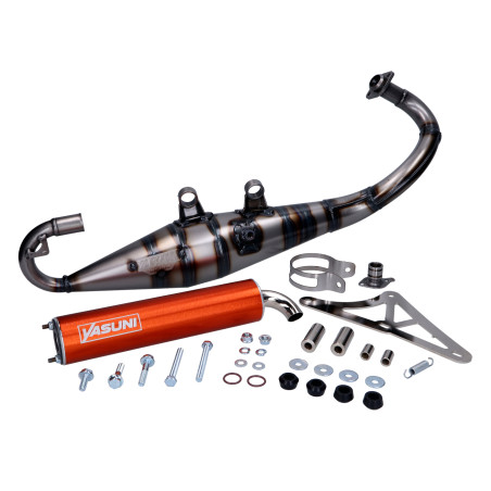 exhaust Yasuni yasuni-R orange gilera runner 50, sco piaggio 2t tub420n