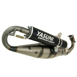 uitlaat yasuni carrera c16 blank/zwart sco piaggio 2t tub423b