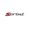 emblem Piaggio original word [sprint] side cover euro-4/5/5+ anthracite elettrica, sprint 50/125/150 2h006134