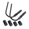 mounting set Regia windscreen for low model black vespa, sprint