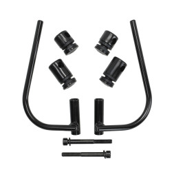 bevestigingset Regia windscherm laag model zwart piaggio, zip