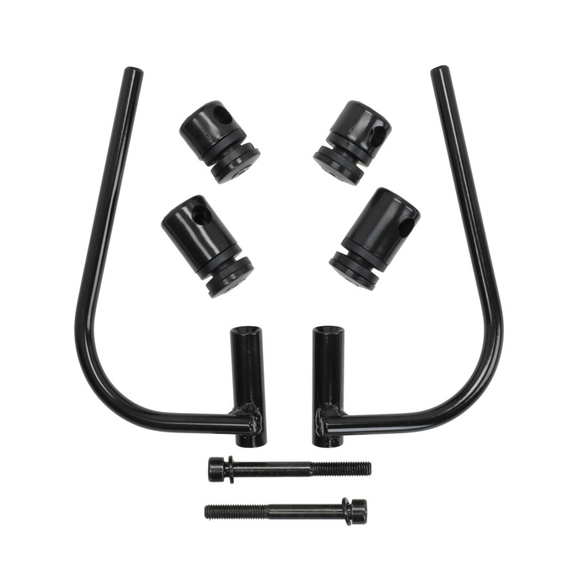 mounting set Regia windscreen low model black piaggio, zip