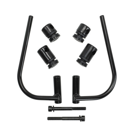 mounting set Regia windscreen low model black piaggio, zip