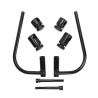 mounting set Regia windscreen low model black piaggio, zip