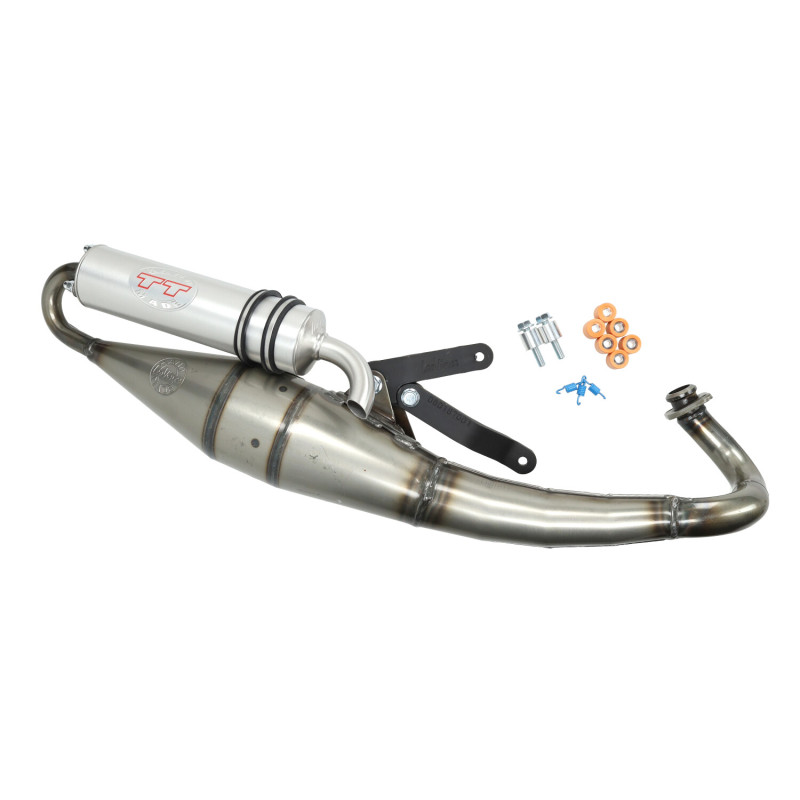 uitlaat Leovince hand made tt aluminium fly 2t, typhoon, zip 2t 4065