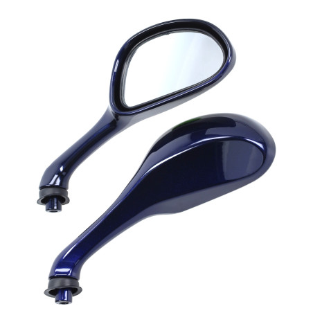 spiegelset fast-arrow painted midnight blauw donker gilera runner 50/125/180, zip2000