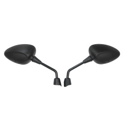 mirror set Fast Arrow Pro euro-2/4/5 e-approval Piaggio black zip 2t , zip 4t, zip2000