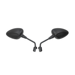 mirror set Fast Arrow short e-approval Vespa m8 black sprint