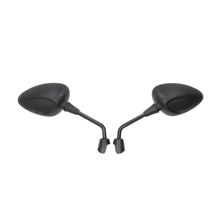 mirror set Fast Arrow short e-approval Vespa m8 black sprint