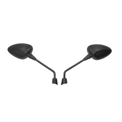 mirror set Fast Arrow long e-approval Vespa m8 black sprint