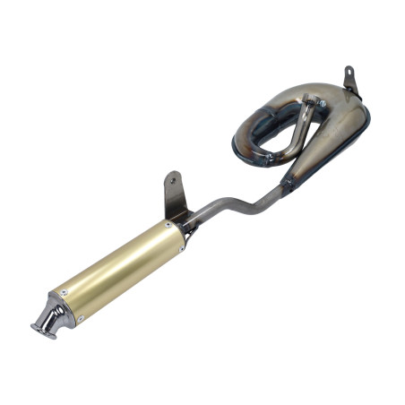 uitlaat tecno circuit (made in EU) blank/goud vespa, ciao