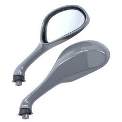 mirror set Fast Arrow painted nardo gray Gilera Runner 50/125/180, zip2000