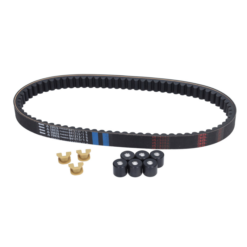 maintenance kit Piaggio original variator roller sets v-belt 125cc fly 125cc, habana, lx 125cc, mojito, sportcity one 125cc, lib