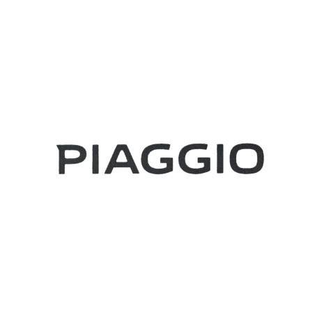 embleem Piaggio origineel woord [piaggio] achterscherm zwart zip 4t 2h003414000a1