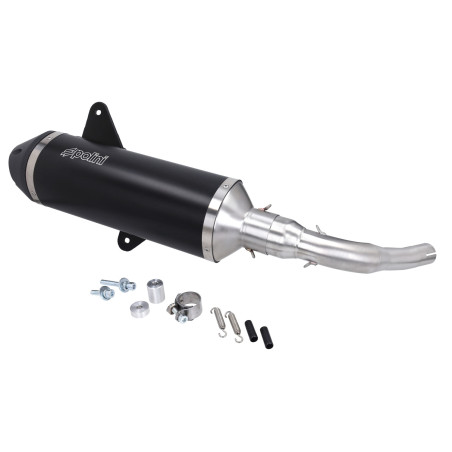 uitlaat polini vespa zwart gts 125-300 4t 190.0041