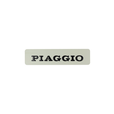 embleem woord [piaggio] tanklogo 115x28 mm vespa zwart ciao 182346