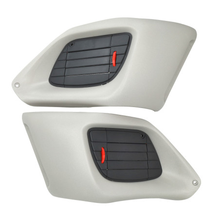 radiateurfront set + rooster gilera grijs runner 50/125/180/200