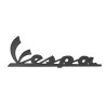 embleem Piaggio origineel woord [vespa] voorscherm mat zwart gts 310, gtv 300, gtv 310 2h005863