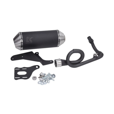 uitlaat Turbokit 4t 3v euro-4 G-Max '18-20' zwart alu primavera, sprint, vespa m4t185-n