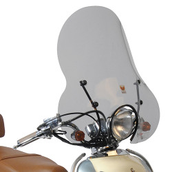 windscherm isotta met bevestigingsset hoog smoke BTC Grande Retro Old Luxe op op