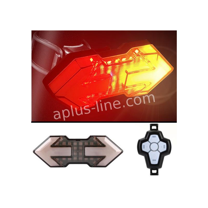 ACHTERLICHT APLUS UNIVERSEEL E-STEP/E-BIKE (BL02) + AFSTANDSBEDIENING