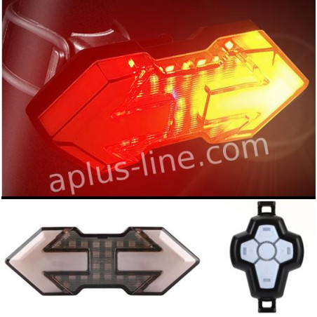 ACHTERLICHT APLUS UNIVERSEEL E-STEP/E-BIKE (BL02) + AFSTANDSBEDIENING