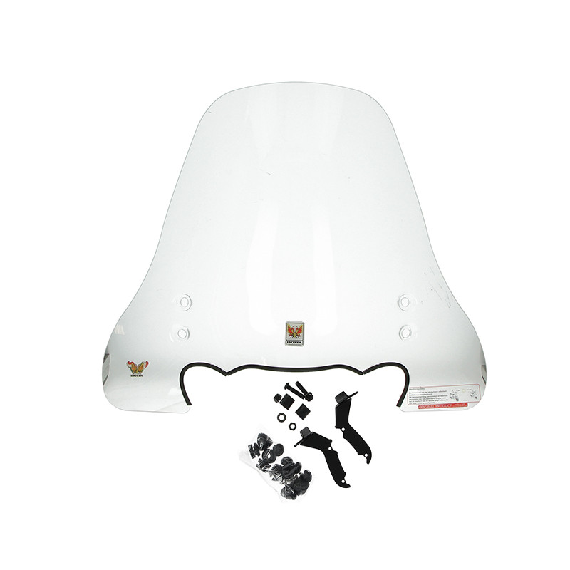 windshield Isotta with mounting set high universal agm brash agm Goccia GEV1000, btc new jog, nipponia e-rex, scootmobiel, BTC C