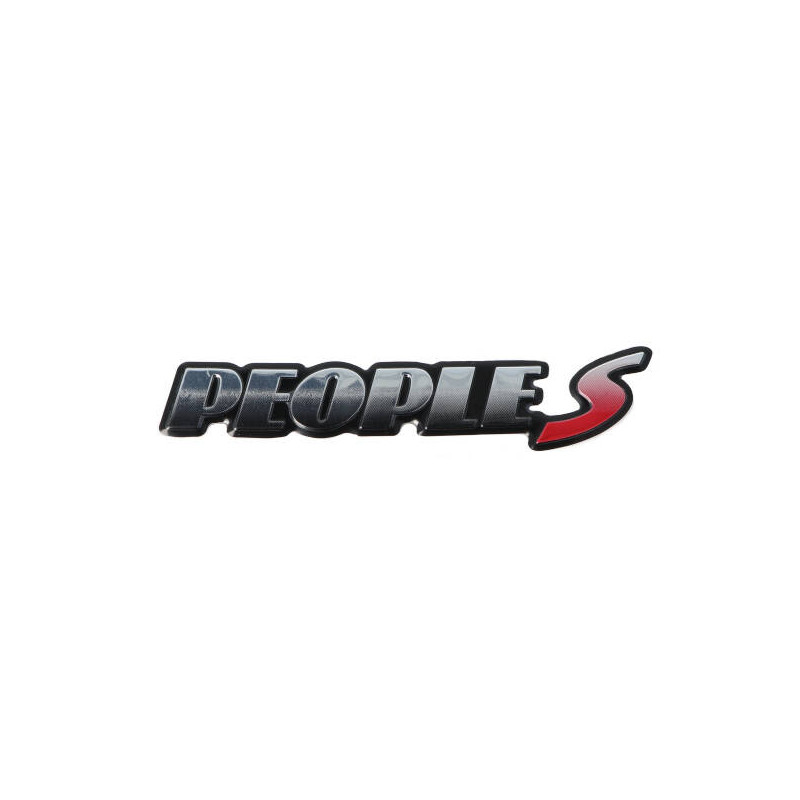 embleem Kymco origineel zijscherm dik chroom/rood people-s 86202-lcd3-e10-t01