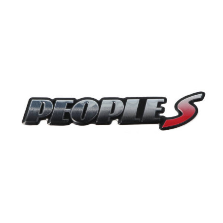 embleem Kymco origineel zijscherm dik chroom/rood people-s 86202-lcd3-e10-t01
