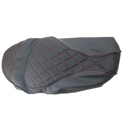 seat cover Regia (made in EU) Bentley stitch black/red sprint