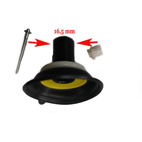 gasschuif carburateur 16.5mm sco gy6, sco kymco 4t, sco sym 4t
