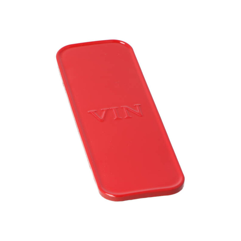 framenummerklepje rood vx50 op op