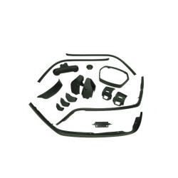 stylingset euro-4/5 vespa 2018 zwart mat 16-delig sprint