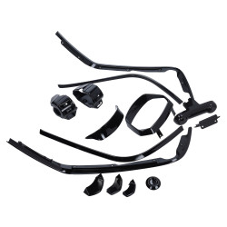 stylingset euro-4/5 vespa 2018 zwart glans 16-delig sprint