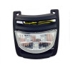 rooster + led lamp voorscherm midden zwart mat vespa S op op