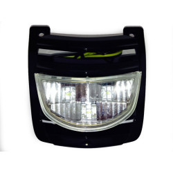 rooster + led lamp voorscherm zwart glans vespa S