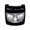 rooster + led lamp voorscherm zwart glans vespa S