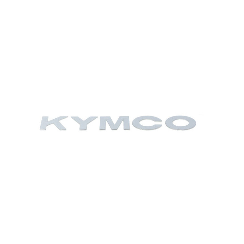 sticker Kymco origineel zijskirt woord [kymco] wit Kymco Agility 87160-ldc8-e90-t01