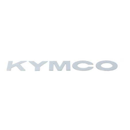 sticker Kymco origineel zijskirt woord [kymco] wit Kymco Agility 87160-ldc8-e90-t01