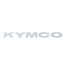 sticker Kymco origineel zijskirt woord [kymco] wit Kymco Agility 87160-ldc8-e90-t01