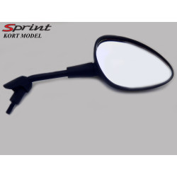 mirror short vespa right m8 black matt sprint