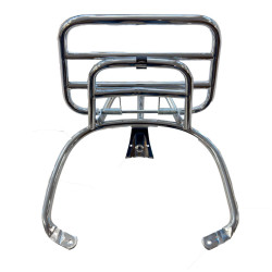 ACHTERKLAPDRAGER CHROOM VESPA PRIMAVERA/SPRINT ORIGINEEL