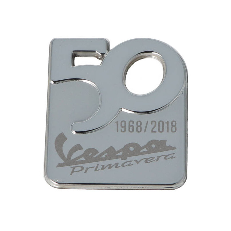 embleem Piaggio origineel beenschild jubileum 1968/2018 [50] primavera 50/125/150 2h002731