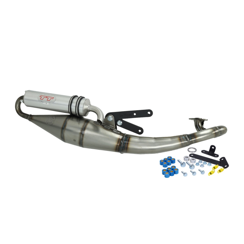 uitlaat Leovince hand made tt aluminium malaguti, f12 4051