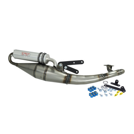 uitlaat Leovince hand made tt aluminium malaguti, f12 4051